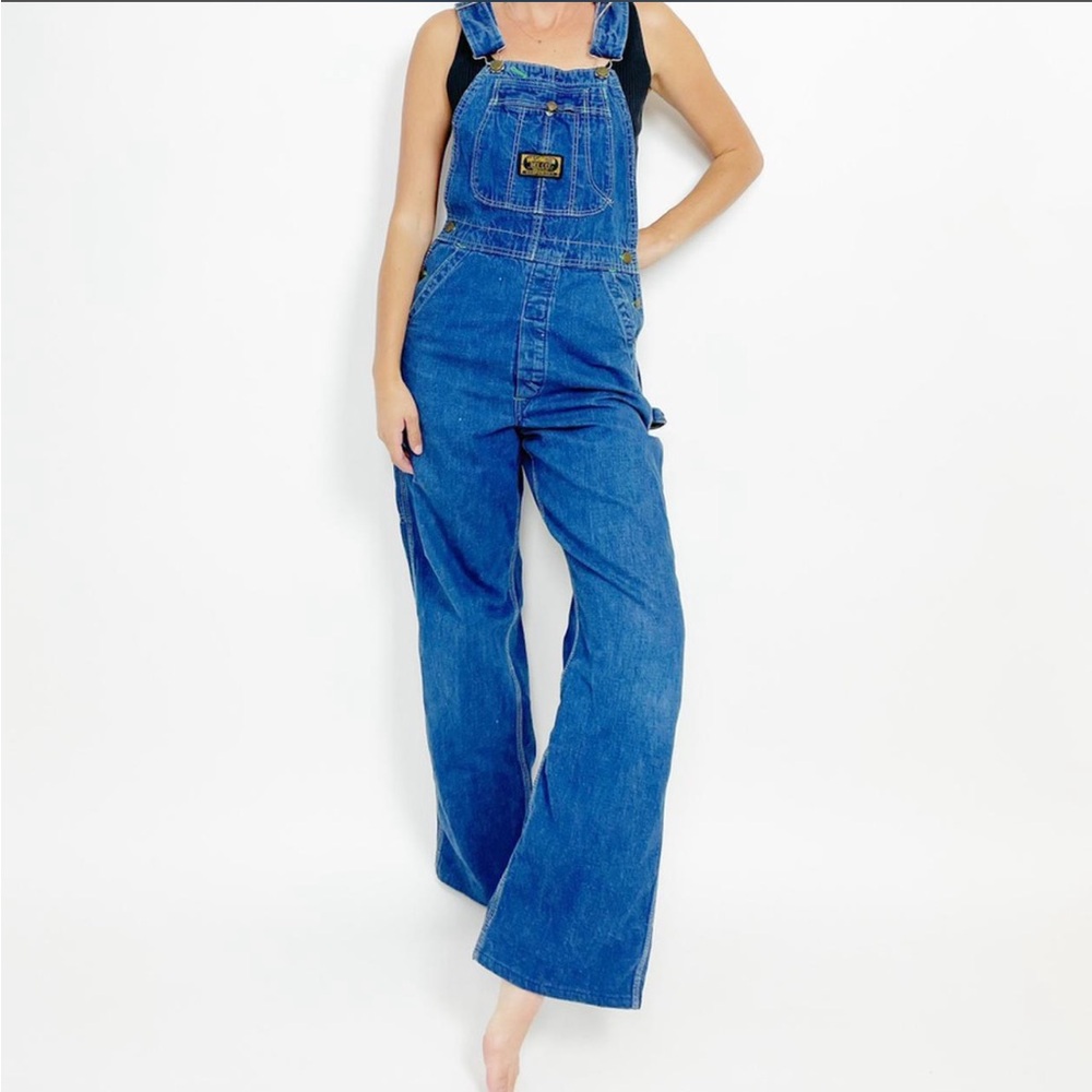 Vintage 70s Blue Denim Women's Overalls